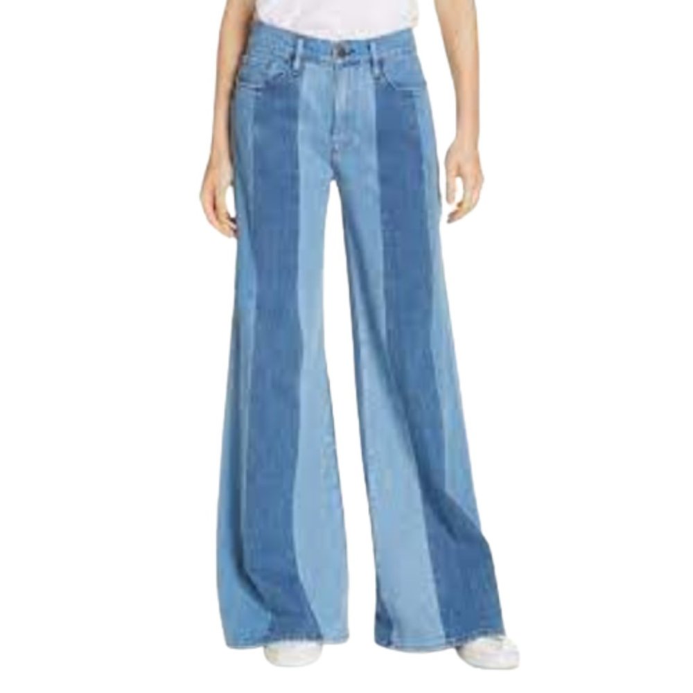 Frame La Palazzo Panel High waisted Wide Leg 24